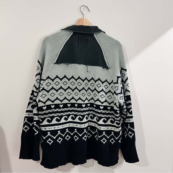 Free People Sweater Jacket Size Medium Black - Picture 5 of 11